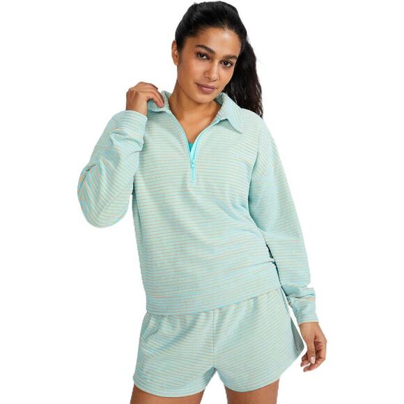 Peloton orange and turquoise terry cloth set - Picture 1 of 7